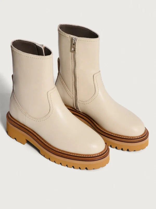 Cheap HOFF BOTTE EN CUIR OFFICE OFF WHITE